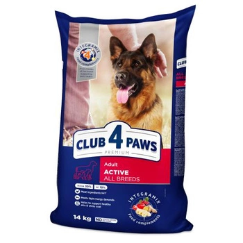 CLUB 4 PAWS Active All Breeds - sucha karma dla psa 14kg