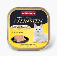 ANIMONDA Vom Feinsten Mild Menu Indyk Z Serem - mokra karma dla kota - miseczka 100g