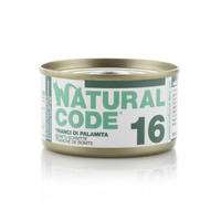 NATURAL CODE 16 Plasterki Bonito - mokra karma dla kota - puszka 85g