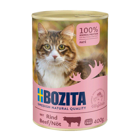 BOZITA Cat z wołowiną - mokra karma dla kota - puszka 400g