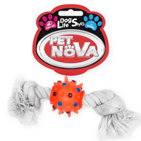 PETNOVA - piłka pomarańczowa na sznurze 25cm