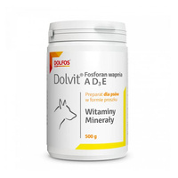 DOLFOS Dolvit Fosforam Wapnia ADзE - witaminy dla psa 500g