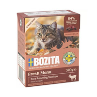 BOZITA  Fresh Menu sterlised kawałki z jeleniem w galaretce - mokra karma dla kota - kartonik 370g