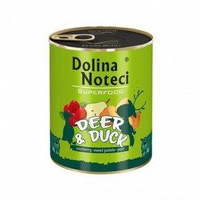 DOLINA NOTECI Superfood - mokra karma dla psa z jeleń z kaczką - puszka 400g