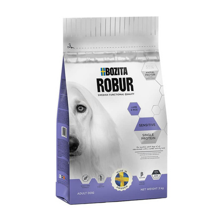 BOZITA Robur Sensitive Single Protein Lamb & Rice - sucha karma dla psa 3,2kg