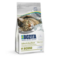 BOZITA Indoor & Sterilised Grain Free Reindeer - sucha karma dla kota 400g