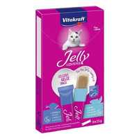 VITAKRAFT Cat Jelly Lovers Z Łososiem I Flądrą - przysmak dla kota 6x15g