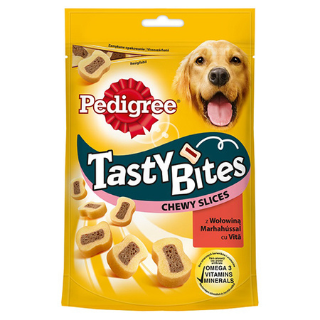 PEDIGREE Tasty Bites Chewy Slices - przysmaki dla psa - saszetka 155g