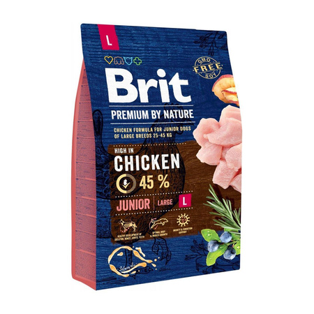 BRIT Premium By Nature Junior L - sucha karma dla psa 3kg