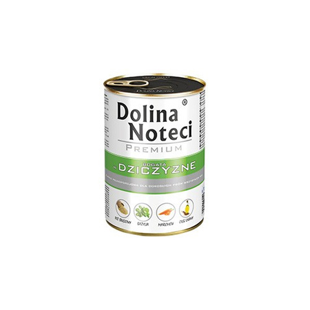 DOLINA NOTECI Premium - mokra karma dla psa z dziczyzną - puszka 400g