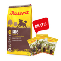 JOSERA Kids Junior Medium & Maxi 12,5kg + 3x Denties Turkey & Apple 180g GRATIS