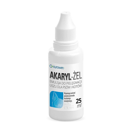 EUROWET Akaryl - preparat dla psów do pielęgnacji uszu 15ml