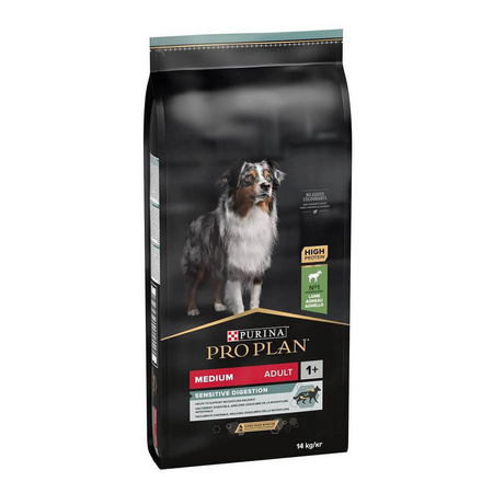 PURINA Pro Plan Adult Medium Sensitive Digestion Z Jagnięciną - sucha karma dla psa 14kg