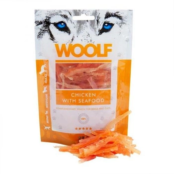 WOOLF Snack Chicken With Seafood - przysmak dla psa 100g