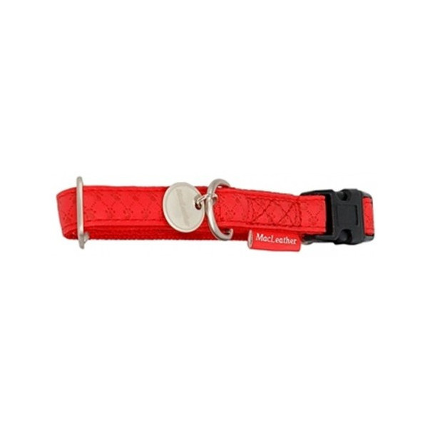 ZOLUX Mac Leather - obroża dla psa czerwona 15mm