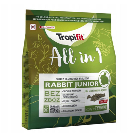 TROPIFIT All In 1 Rabbit Junior - karma dla młodych królików 500g