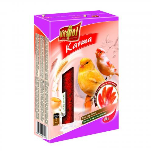 VITAPOL - karma dla kanarka jajeczna wybarwiająca czerwona 350g