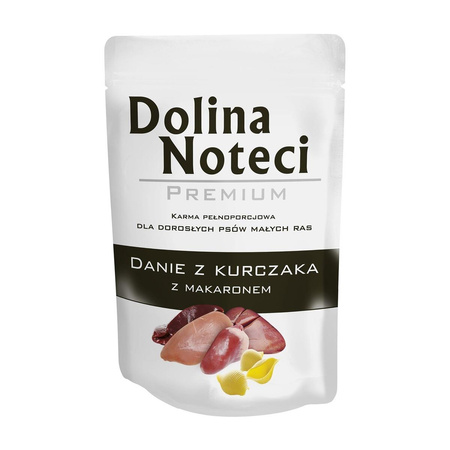 DOLINA NOTECI Premium Danie Z Kurczaka Z Makaronem - mokra karma dla psa - saszetka 300g