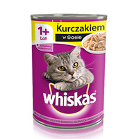 WHISKAS Kurczak W Sosie - mokra karma dla kota - puszka 400g