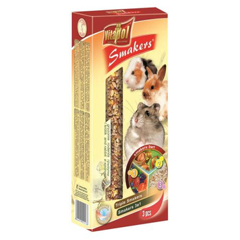 VITAPOL Smakers Mix - przysmak dla gryzoni i królika owoce leśne orzechy popcorn 135g