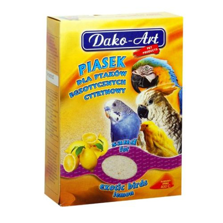 DAKO-ART Cytrynowy Piasek Dla Ptaków Egzotycznych 1,5kg