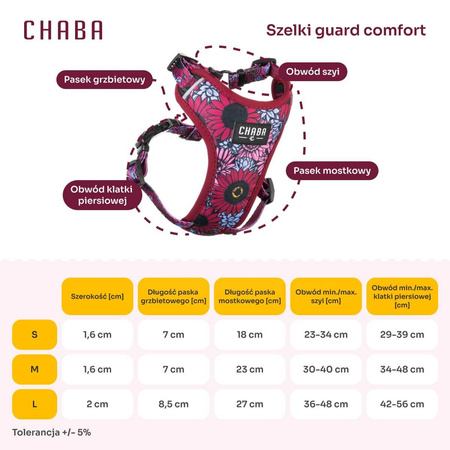 CHABA Story szelki dla psa Guard Comfort Lakota - rozmiar L