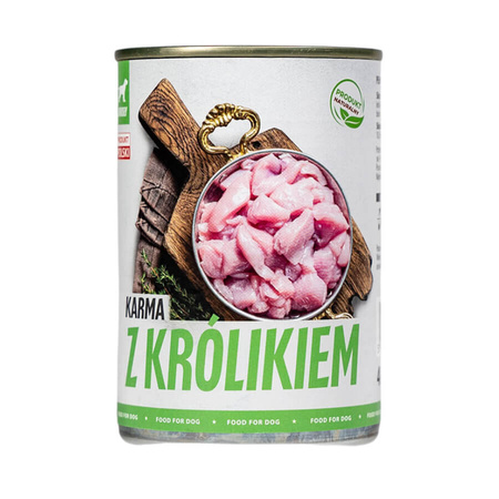 TUF TUF Z Królikiem - mokra karma dla psa - puszka 800g