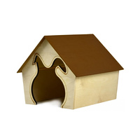 PINOKIO Domek dla królika Uszy-2 drewniany duży 33x31x30cm P3