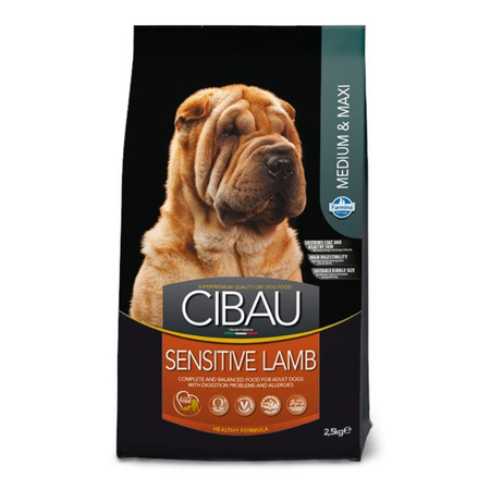 FARMINA Cibau Sensitive Lamb Medium & Maxi - sucha karma dla psa 2,5kg