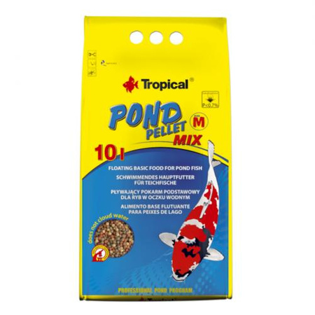 TROPICAL Pond Pellet Mix M - podstawowy pokarm dla ryb w oczku wodnym 10l