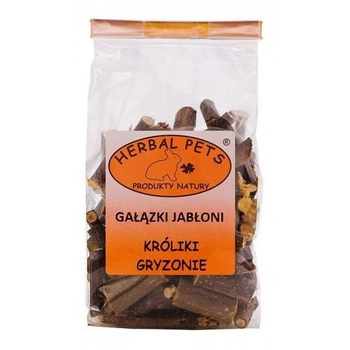 HERBAL PETS Gałązki jabłoni - przysmak dla gryzoni i królików 100g