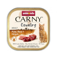 ANIMONDA Carny Country Cat Indyk Z Wołowiną I Jeleniem - mokra karma dla kota - miseczka 100g