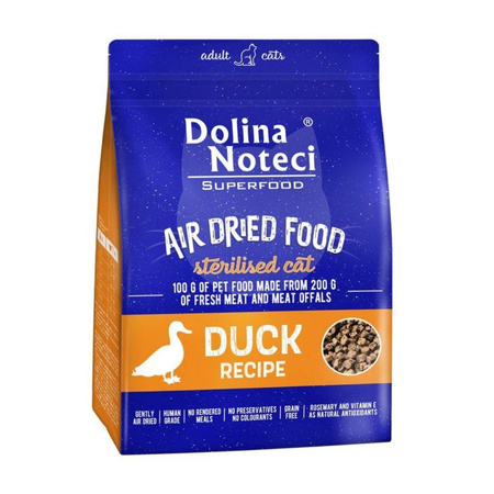 DOLINA NOTECI Superfood Sterilised Danie Z Kaczki - karma suszona dla kota 1kg