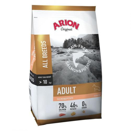 ARION Grain Free Salmon & Potato - sucha karma dla psa 12kg