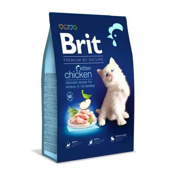 BRIT Cat Premium By Nature Kitten Chicken - sucha karma dla kota 8kg