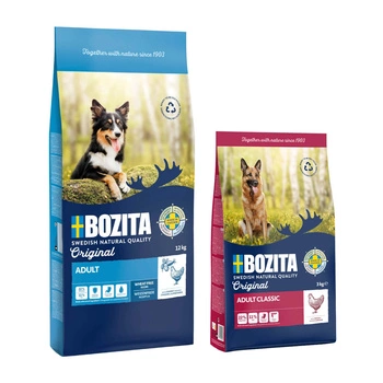 BOZITA Original Adult - sucha karma dla psa 12kg + BOZITA Original Adult Classic 3kg GRATIS