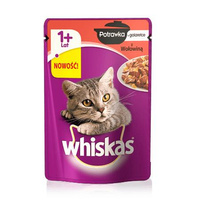 WHISKAS Potrawka Wołowa W Galaretce - mokra karma dla kota - saszetka 85g