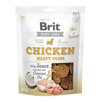 BRIT Jerky Chicken With Insect Meaty Coins - przysmak dla psa 200g