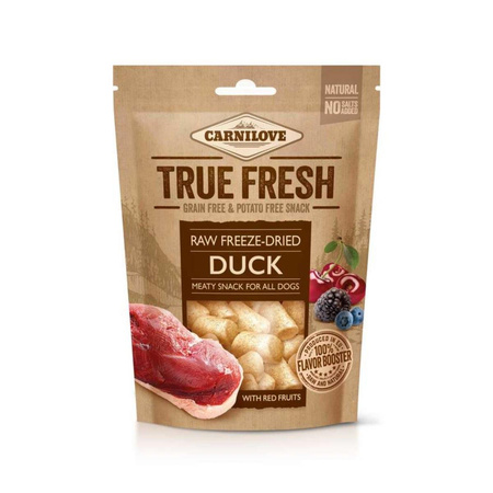 CARNILOVE Raw Freeze-Dried Duck & Red Fruits - przysmak dla psa 40g