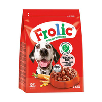 FROLIC z wołowiną dla średnich i dużych ras - sucha karma dla psa 2,6kg