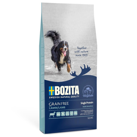 BOZITA Grain Free Adult Sensitive Single Protein Lamb - sucha karma dla psa 12,5kg