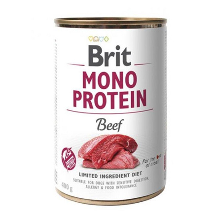 BRIT Mono Protein Beef - mokra karma dla psa - puszka 400g