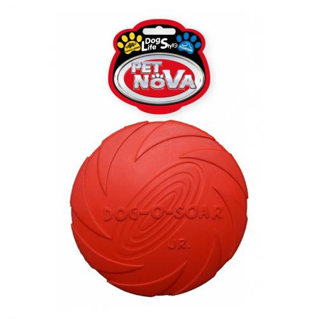 PETNOVA Frisbee - dysk dla psa gumowy czerwony 15cm