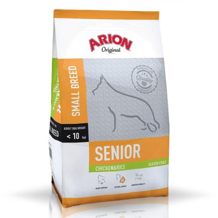 ARION Original Senior Small Chicken & Rice - sucha karma dla psa 7,5kg