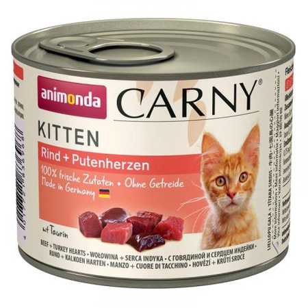 ANIMONDA Carny Kitten - mokra karma dla kota - kurczak z królikiem - puszka 200g