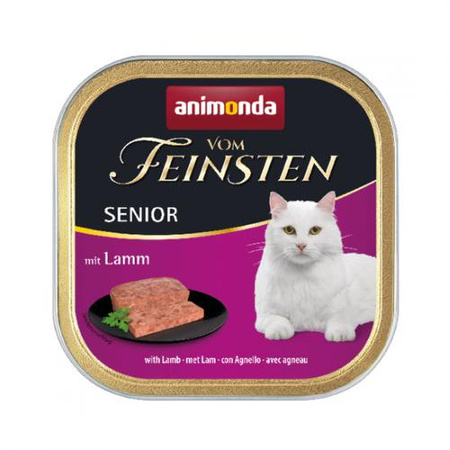 ANIMONDA Vom Feinsten Senior - mokra karma dla kota - jagnięcina - miseczka 100g