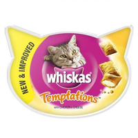 WHISKAS Temptation Z Kurczakiem I Serem - przysmak dla kota 60g