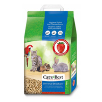 CAT'S Best Universal Strawberry - żwirek drewniany dla kota o zapachu truskawek 10l / 5,5kg