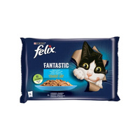 FELIX Fantasic z łososiem - mokra karma dla kota - saszetka 4x85g