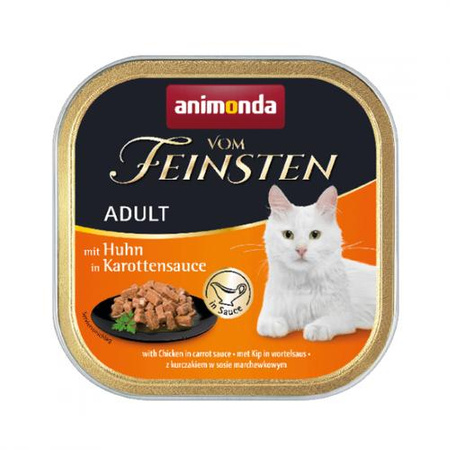 ANIMONDA Vom Feinsten GRAIN FREE Kurczak W Sosie Marchewkowym - mokra karma dla kota - szalka 100g